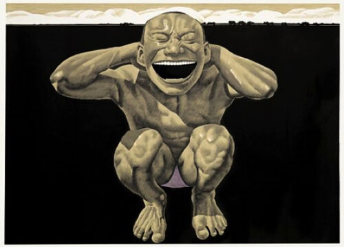 The Grassland Series Woodcut 2 van Yue Minjun, Afdruk te koop op Singulart