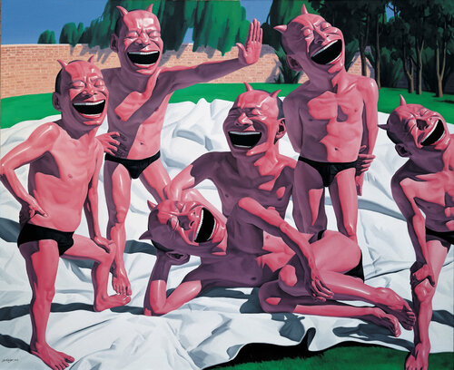 Backyard Garden di Yue Minjun, Stampa in vendita su Singulart