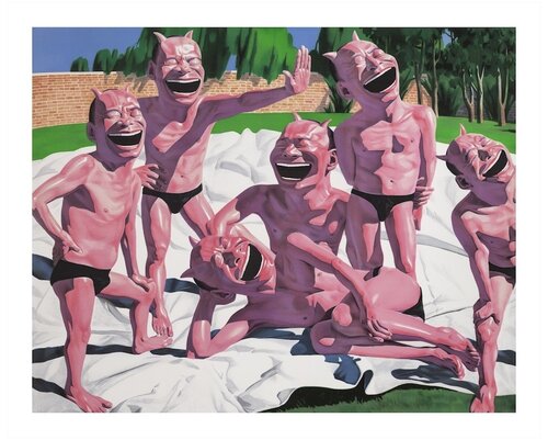 Backyard Garden di Yue Minjun, Stampa in vendita su Singulart