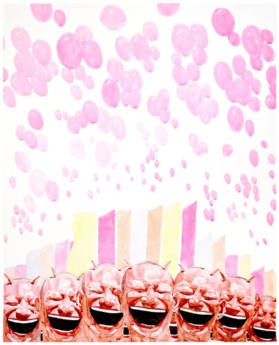 Untitled (Smile-ism No. 18) / 無題（微笑主義之18) van Yue Minjun, Afdruk te koop op Singulart