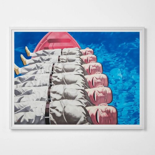 Red Boat von Yue Minjun, Druck kaufen auf Singulart