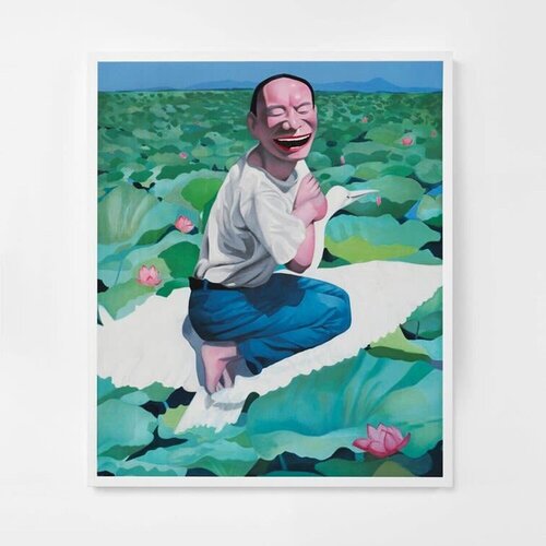 Lotus Pool di Yue Minjun, Stampa in vendita su Singulart