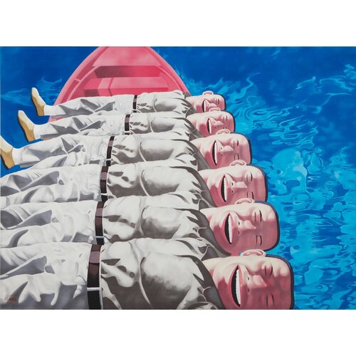 Red Boat van Yue Minjun, Afdruk te koop op Singulart