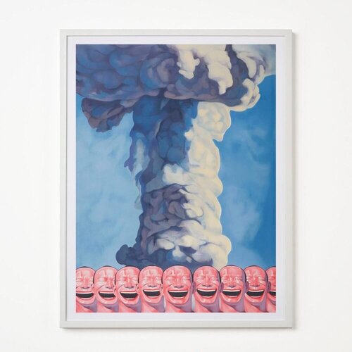 Mushroom Cloud by Yue Minjun, Print for Sale on Singulart