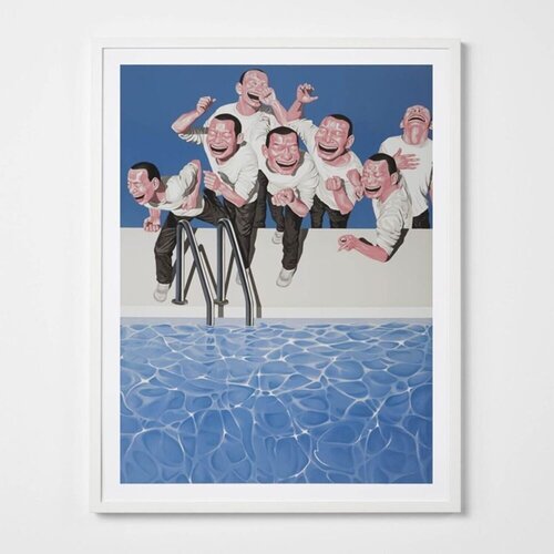 Take the Plunge by Yue Minjun, Print for Sale on Singulart