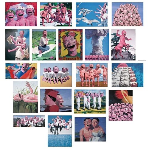 Snatched Ecstasy (Portfolio of 20) by Yue Minjun, Work on Paper for Sale on Singulart