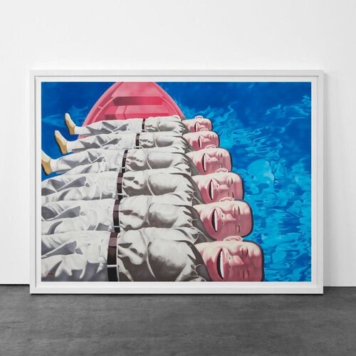 Red Boat by Yue Minjun, 版画 for Sale on Singulart