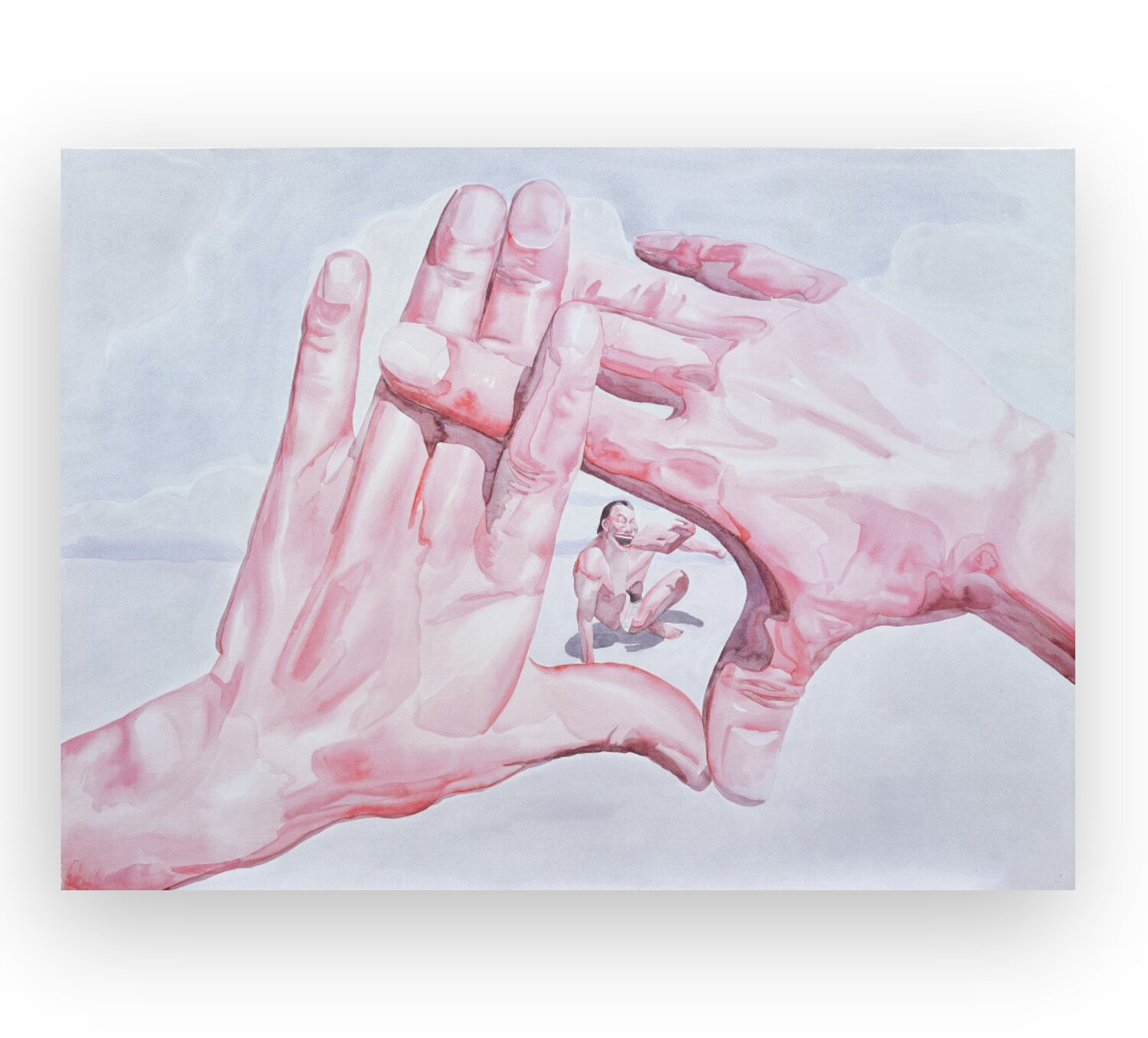Smile-ism No.9 Yue Minjun Stampa in vendita