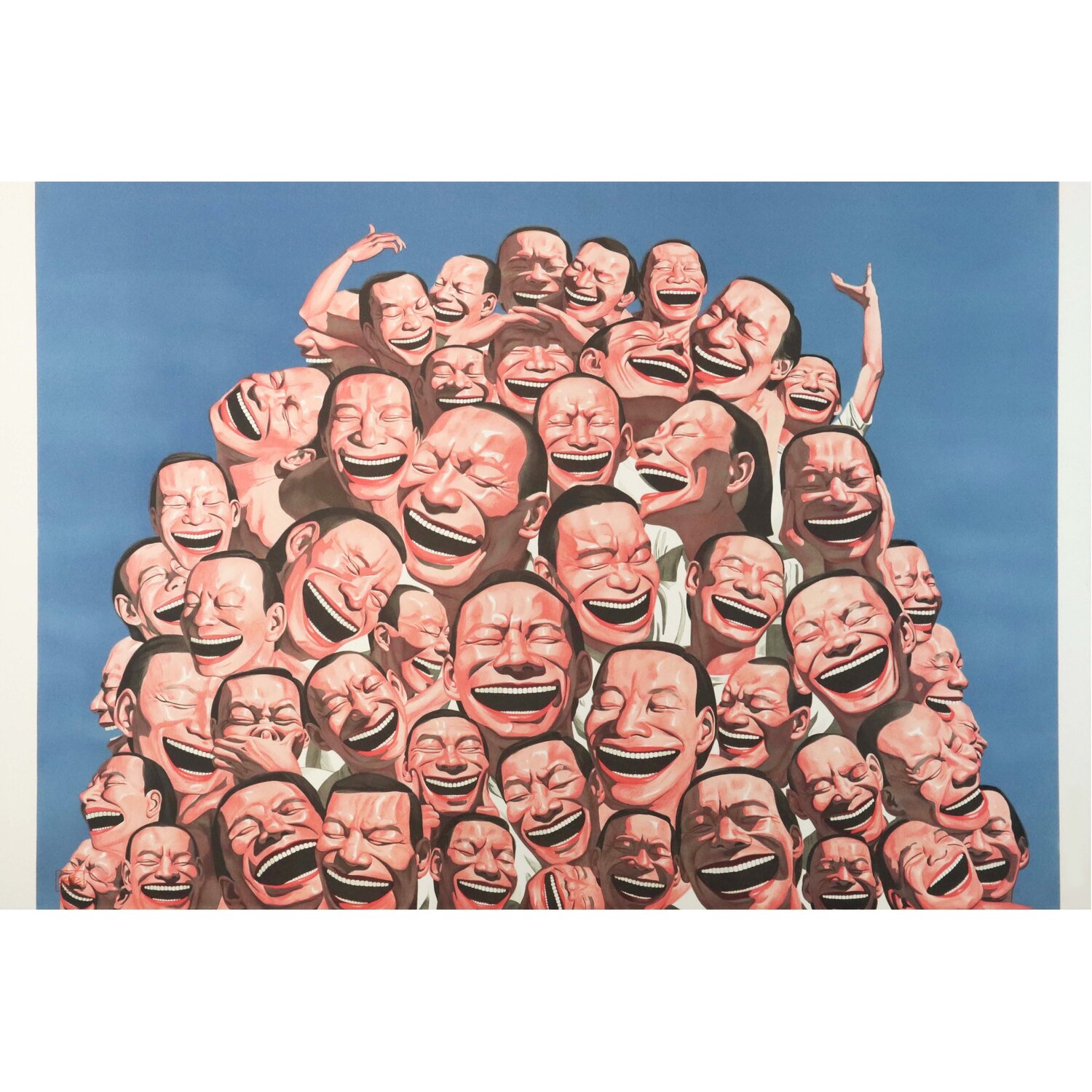 Garbage Hill Yue Minjun Print for sale