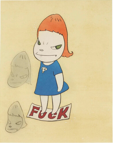 On the F-word van Yoshitomo Nara, Afdruk te koop op Singulart