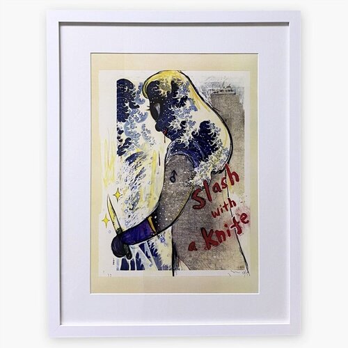 Slash with a Knife, from 'In the Floating World' van Yoshitomo Nara, Afdruk te koop op Singulart