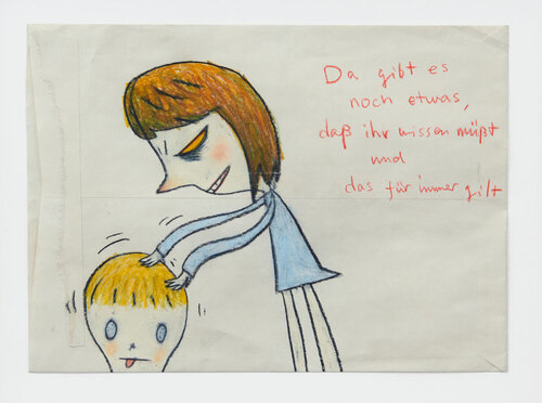 Da gibt es noch etwas... van Yoshitomo Nara, Werk op papier te koop op Singulart