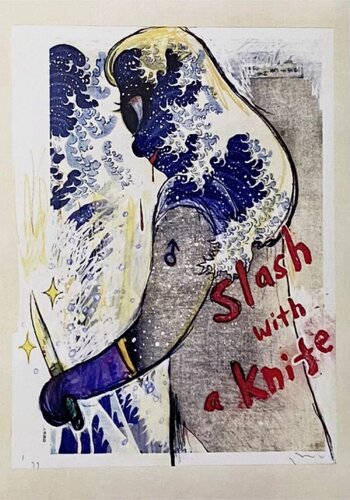 Slash With a Knife by Yoshitomo Nara, Print for Sale on Singulart