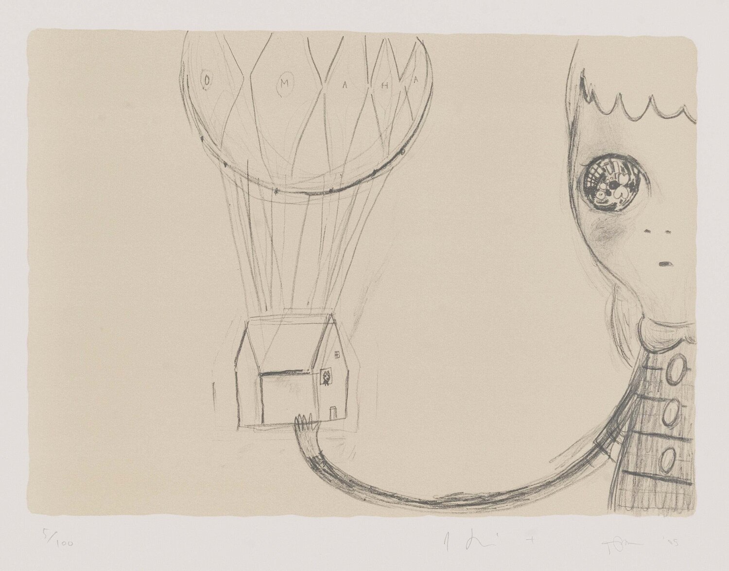Untitled (Omaha) Yoshitomo Nara Print for sale
