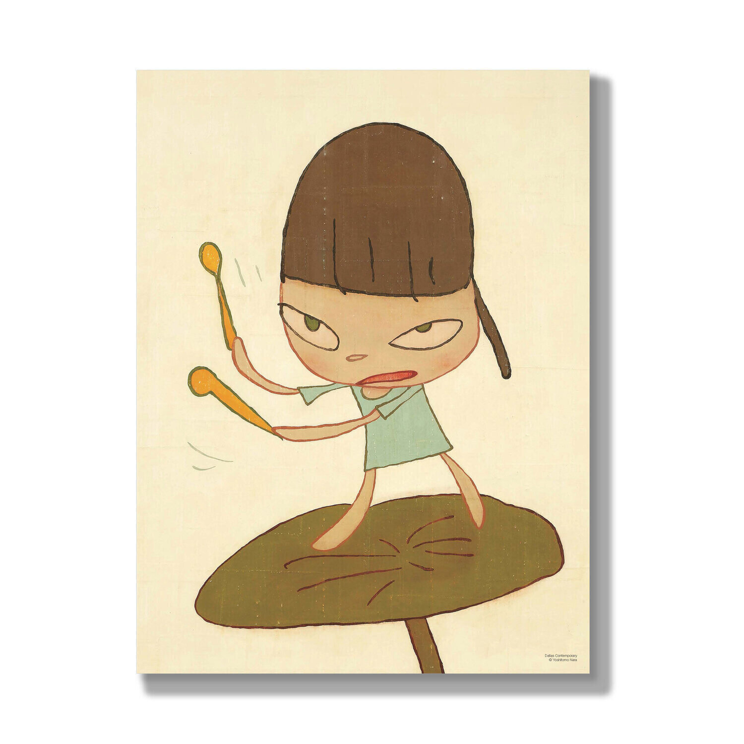 Marching on a Butterbur Leaf Yoshitomo Nara Afdruk te koop
