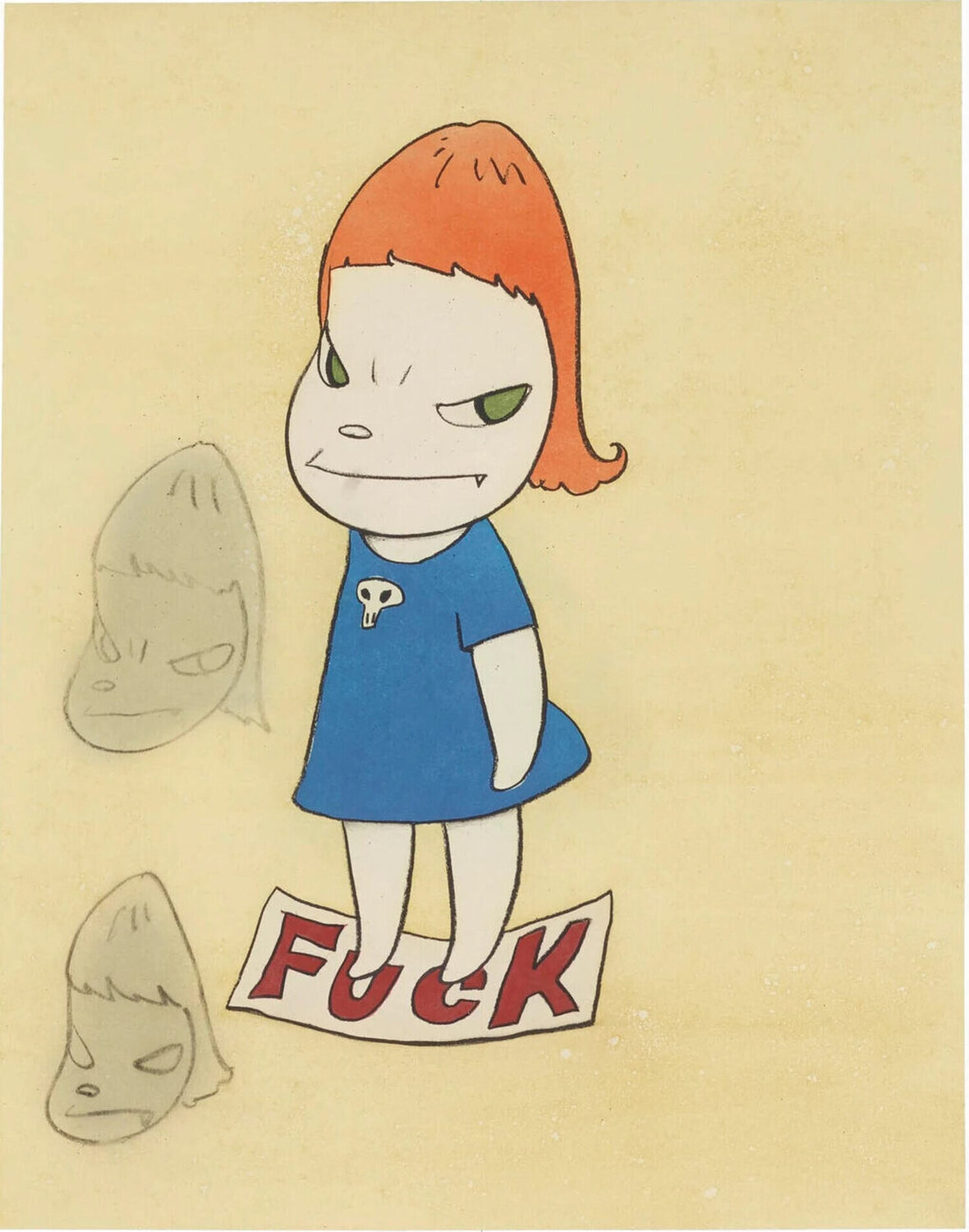 On the F-word Yoshitomo Nara Druck zu verkaufen