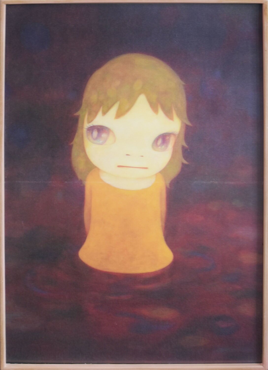 After the Rain (Night time) Limited Edition Framed Poster Yoshitomo Nara Druck zu verkaufen