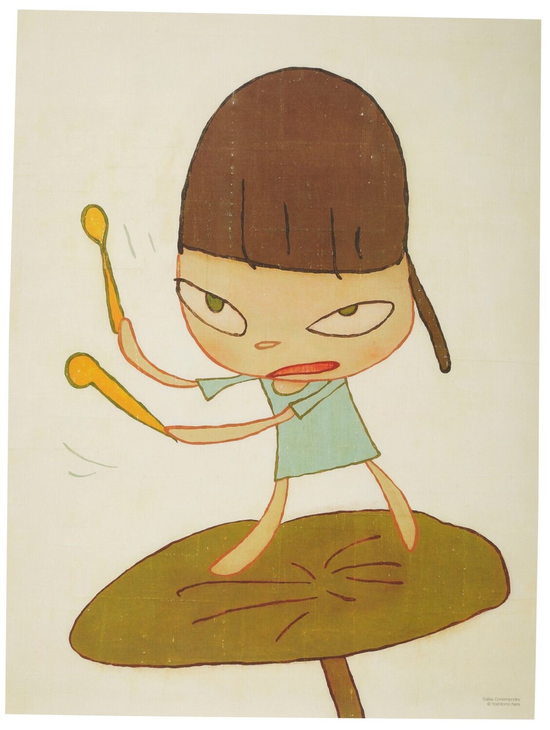 Marching on a Butterbur Leaf Yoshitomo Nara Afdruk te koop