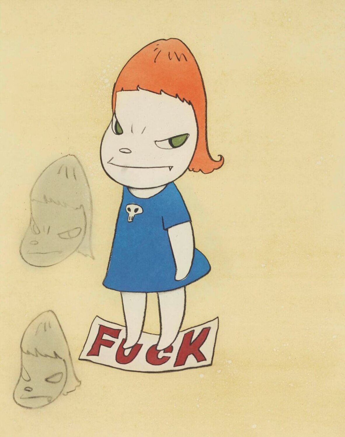 On the F-word Yoshitomo Nara Druck zu verkaufen