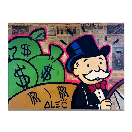 Monopoly Man van Alec Monopoly, Schilderij te koop op Singulart