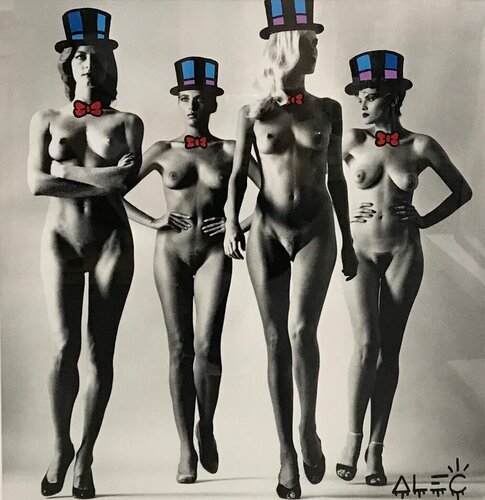Naked Tophat$ van Alec Monopoly, Afdruk te koop op Singulart