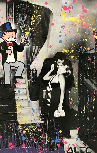 Stairway Kisses van Alec Monopoly, Afdruk te koop op Singulart