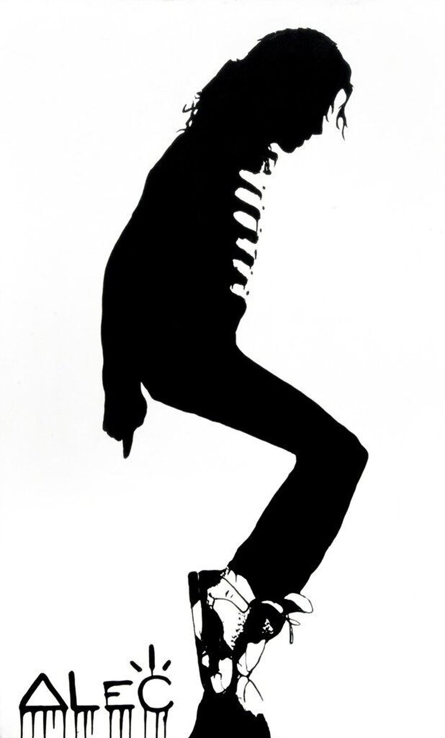 White MJ Moonwalk Alec Monopoly