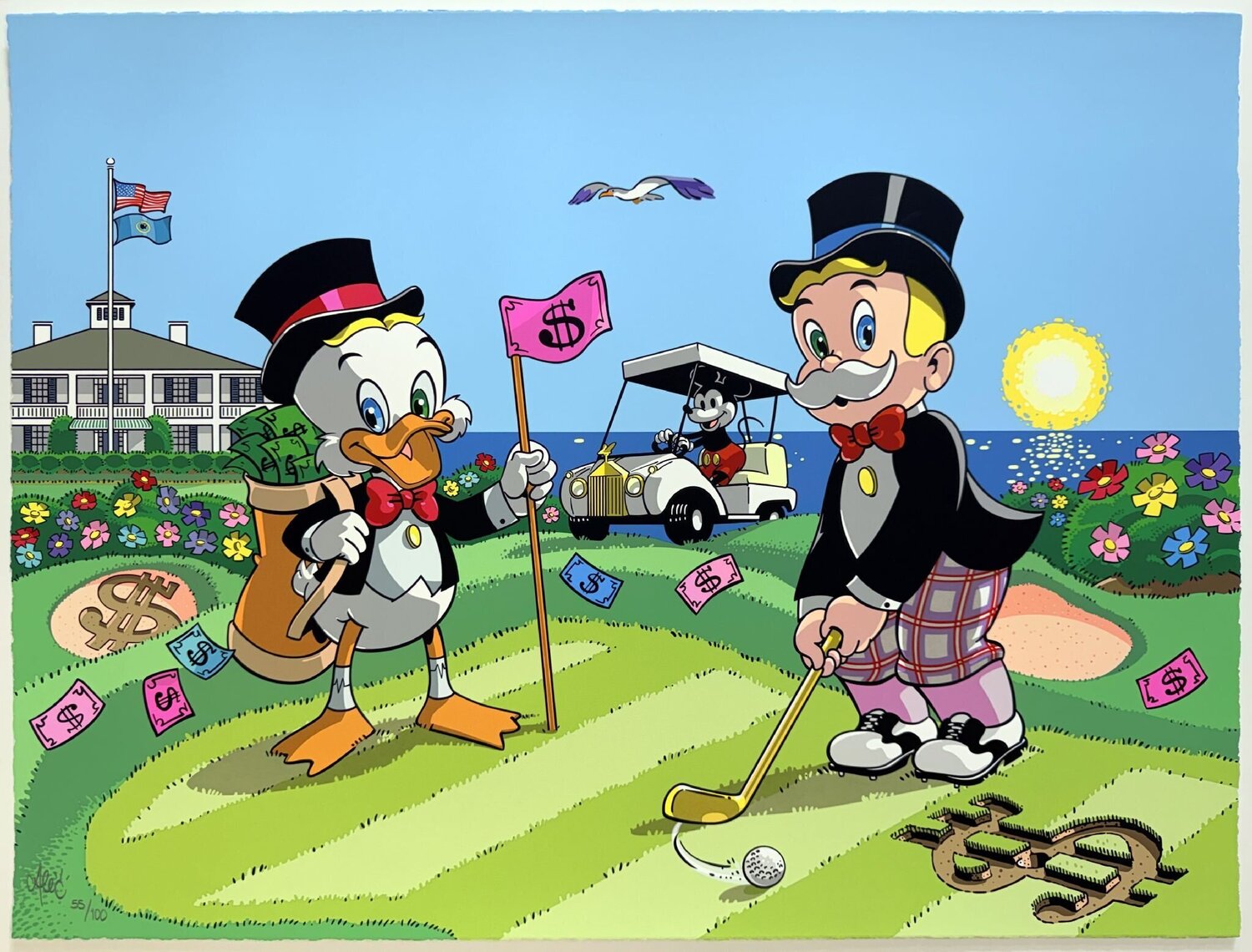 Monopz Country Club Alec Monopoly Print for sale