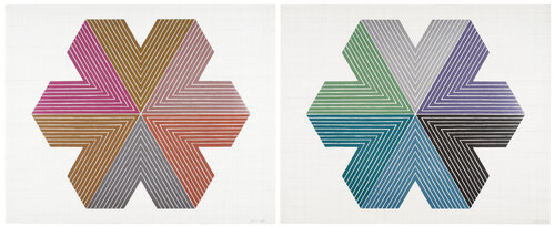 Star of Persia I and II di Frank Stella, Stampa in vendita su Singulart