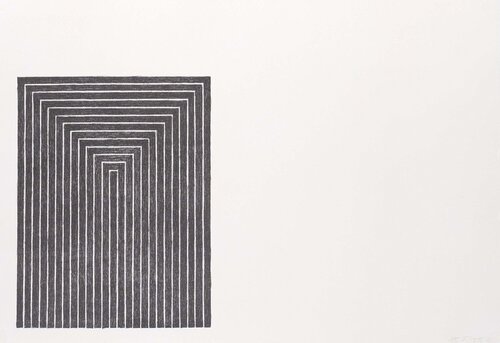 Clinton Plaza, Black Series I van Frank Stella, Afdruk te koop op Singulart