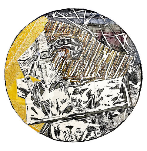 Swan Engraving Circle I, State I (large hand signed etching) by Frank Stella, Print for Sale on Singulart