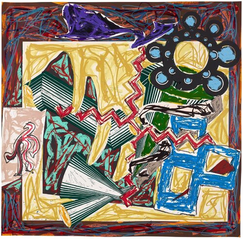 Then Came a Fire and Burnt the Stick, from Illustrations after El Lissitzky's Had Gadya (A. 175) by Frank Stella, Other Media for Sale on Singulart