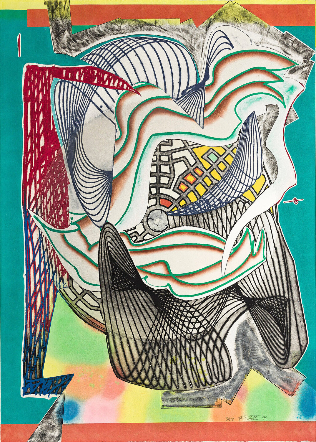 The Funeral (Dome) From Moby Dick Domes, 1992 Frank Stella Druck zu verkaufen