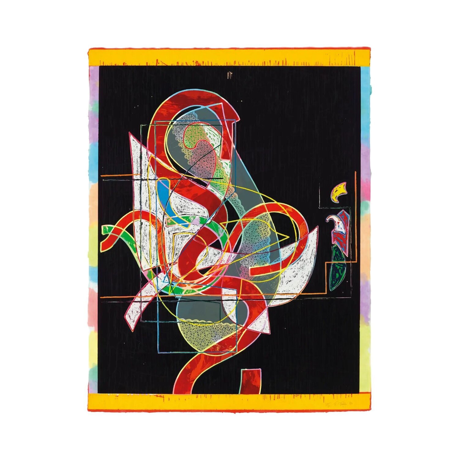 Pergusa Three from CIRCUITS Frank Stella Afdruk te koop