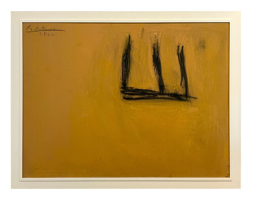 In Beige with Charcoal No. 1 van Robert Motherwell, Schilderij te koop op Singulart