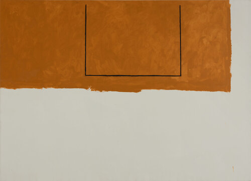 Open No. 111: Big White and Ochre van Robert Motherwell, Schilderij te koop op Singulart