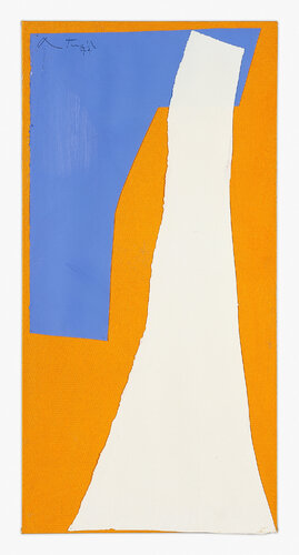 Blue and White on Orange No. 2 van Robert Motherwell, Schilderij te koop op Singulart