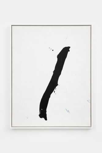 Untitled (Black Vertical Stroke on White) van Robert Motherwell, Schilderij te koop op Singulart