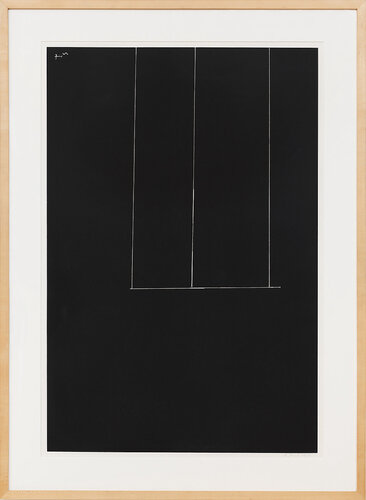 London Series I: Untitled (Black) di Robert Motherwell, Stampa in vendita su Singulart