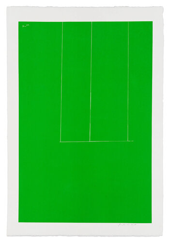 London Series I: Untitled (Green) di Robert Motherwell, Stampa in vendita su Singulart