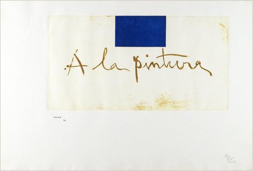 Frontispiece from" A la Pintura" van Robert Motherwell, Afdruk te koop op Singulart