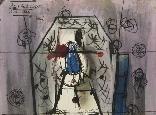 Blue Nosed Mexican van Robert Motherwell, Werk op papier te koop op Singulart