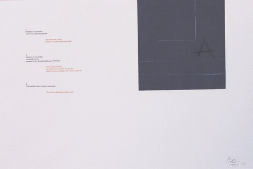 A La Pintura White 7-9 van Robert Motherwell, Werk op papier te koop op Singulart