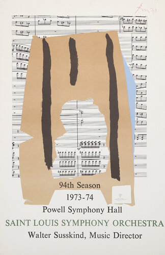 Saint Louis Symphony Orchestra von Robert Motherwell, Druck kaufen auf Singulart
