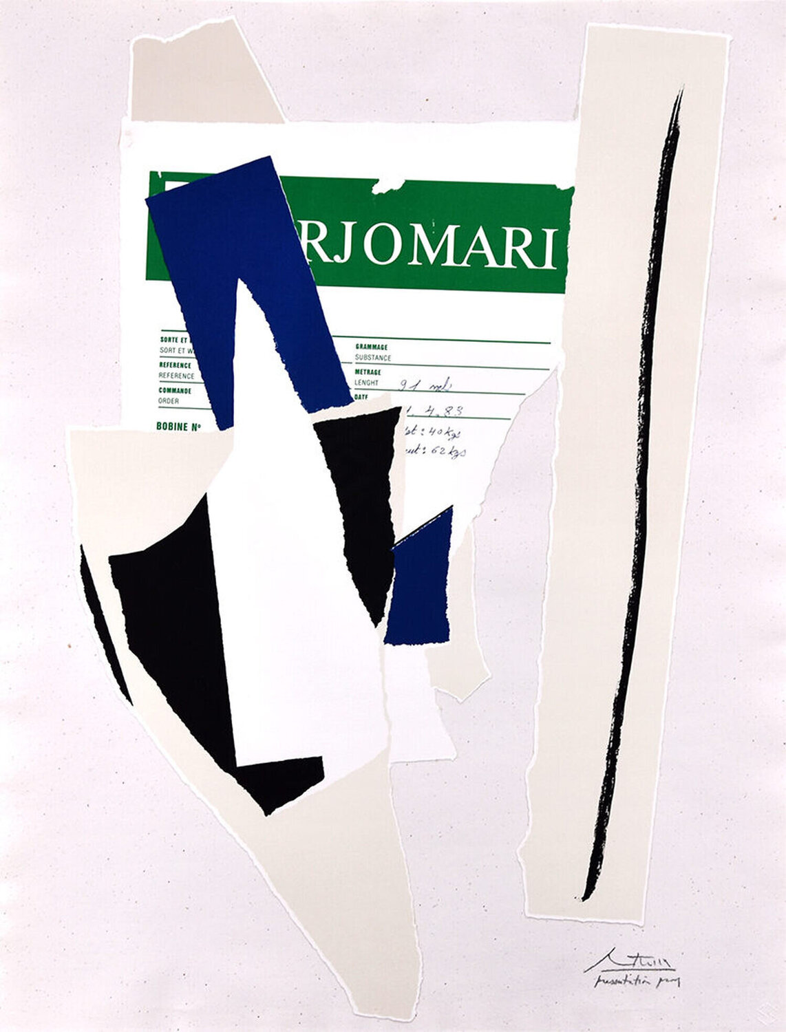 America La-France Variations IX Robert Motherwell Druck zu verkaufen