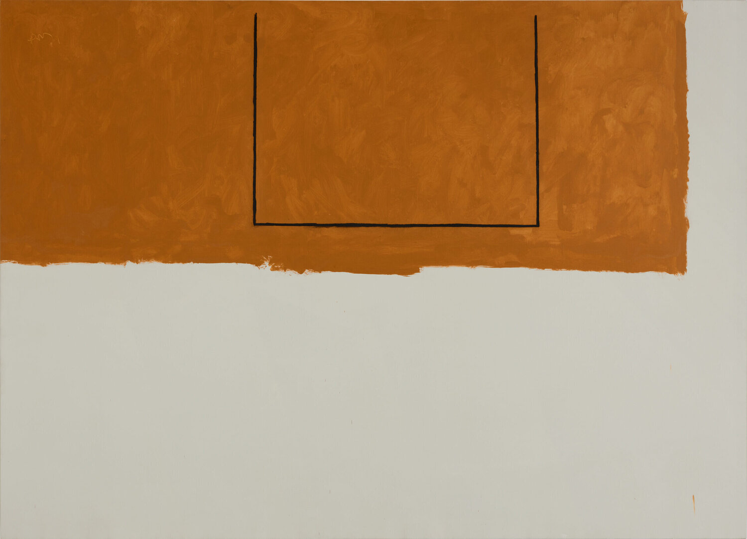 Open No. 111: Big White and Ochre Robert Motherwell Originalgemälde zu verkaufen