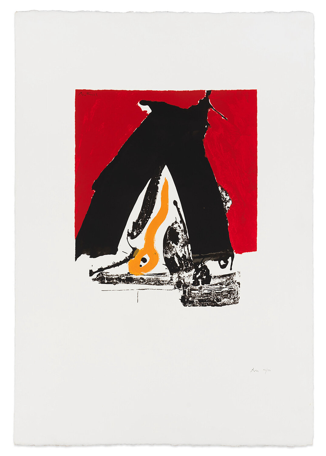 The Basque Suite: Untitled (ref. 82) Robert Motherwell Afdruk te koop