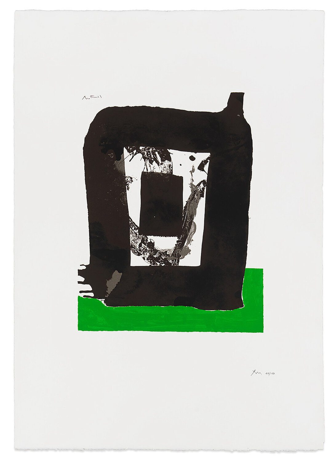 The Basque Suite: Untitled (ref. 86) Robert Motherwell Afdruk te koop