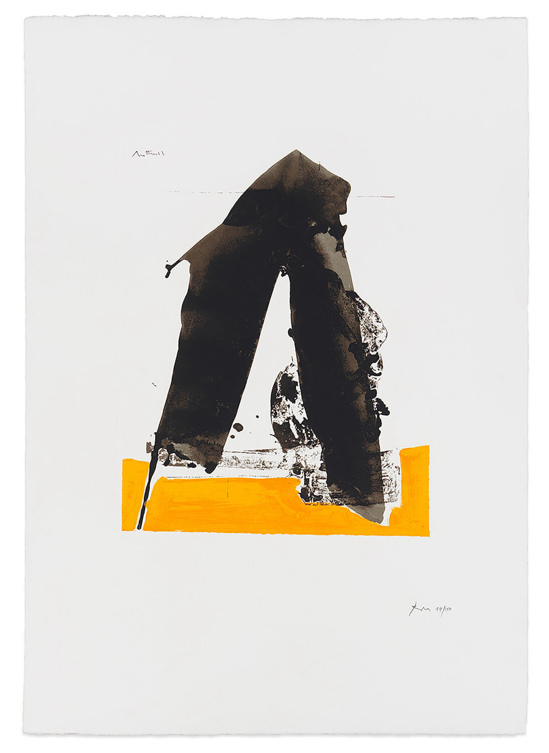 The Basque Suite: Untitled (ref. 79) Robert Motherwell Afdruk te koop