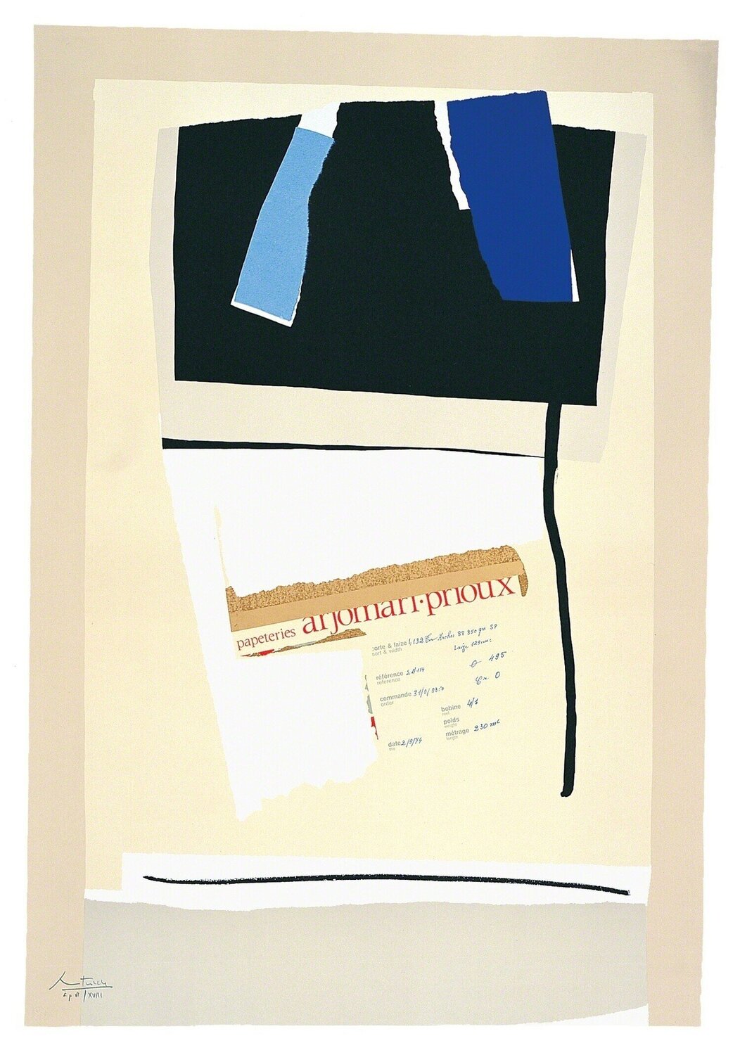 America - La France Variations VI Robert Motherwell Druck zu verkaufen